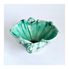 Unique Vintage Italian Fratelli Fanciullacci Glazed Ceramic Studio Pottery Hand Made and Hand Painted Seashell Bowl