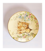 Vintage 1980's Limited Edition Royal Worcester Crown Ware Bone China CAT NAP First Issue in the Kitten Classics Plate Collection
