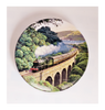 Vintage 1980's Royal Doulton Bone China "Over the Viaduct" by Norman Elford Limited Edition Decorative Plate