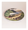Vintage 1980's Royal Doulton Bone China "Over the Viaduct" by Norman Elford Limited Edition Decorative Plate