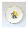 Vintage Royal Worcester Daffodil Flower Fine Bone China Pin Dish / Trinket Dish