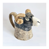 Swaledale Ram Hand Painted Glazed Ceramic Jug by Quail Ceramics