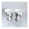 A Pair of Art Deco Style Ribal Fine Bone China Mugs