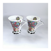 A Pair of Art Deco Style Ribal Fine Bone China Mugs