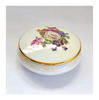 Rare Vintage Porcelains d'Art Limoges Roses & Gold Rim Jewellery Box / Trinket Box