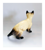Vintage 1970's Coopercraft Ceramic Siamese Cat Figurine
