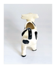 Rare Vintage Glazed Ceramic Cow Creamer in Polka Dot Pattern from Switzerland