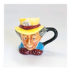 Vintage 1980's Glazed Ceramic Mad Hatter Miniature Toby Jug / Character Jug Signed Peter Jackson by Franklin Mint