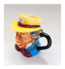 Vintage 1980's Glazed Ceramic Mad Hatter Miniature Toby Jug / Character Jug Signed Peter Jackson by Franklin Mint