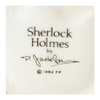 Vintage 1980's Glazed Ceramic Sherlock Holmes Miniature Toby Jug / Character Jug Signed Peter Jackson by Franklin Mint