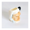 Vintage 1980's Glazed Ceramic Scrooge Miniature Toby Jug / Character Jug Signed Peter Jackson by Franklin Mint