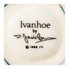 Vintage 1980's Glazed Ceramic Ivanhoe Miniature Toby Jug / Character Jug Signed Peter Jackson by Franklin Mint