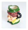 Vintage 1980's Glazed Ceramic  Peter Pan Miniature Toby Jug / Character Jug Signed Peter Jackson by Franklin Mint