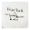 Vintage 1980's Glazed Ceramic  Friar Tuck Miniature Toby Jug / Character Jug Signed Peter Jackson by Franklin Mint