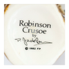 Vintage 1980's Glazed Ceramic  Robinson Crusoe Miniature Toby Jug / Character Jug Signed Peter Jackson by Franklin Mint