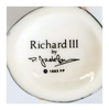 Vintage 1980's Glazed Ceramic Richard III Miniature Toby Jug / Character Jug Signed Peter Jackson by Franklin Mint