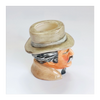 Vintage 1980's Glazed Ceramic Dr. Watson Miniature Toby Jug / Character Jug Signed Peter Jackson by Franklin Mint