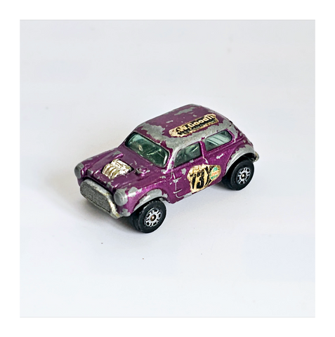 Vintage 1970's Corgi Juniors Whizzwheels B.V.R.T. Vita Min Mini Cooper 1300s, 10 Spoke Wheels, Made in Gt. Britain