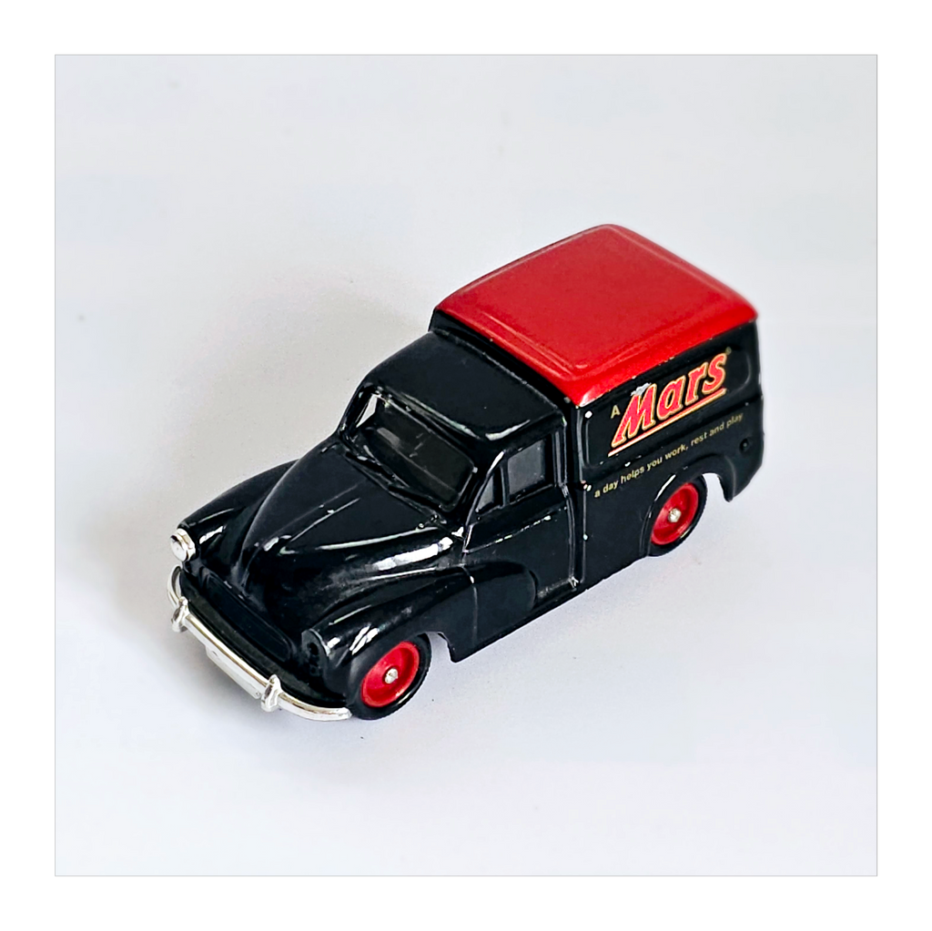 Rare vintage 1960 s Lledo Days Gone Black and Red Morris Minor Van Is One Offs