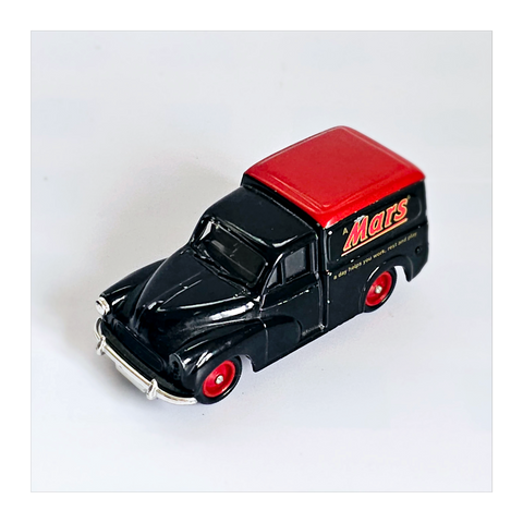 Rare vintage 1960's Lledo Days-Gone Black and Red Morris Minor Van, Issue 32, Mars