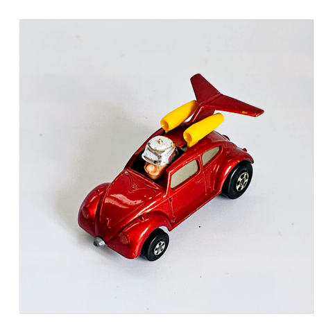 Vintage 1970's Lesney Matchbox Superfast No 11 "Flying Bug" Model Car in Metallic Red, Made in England