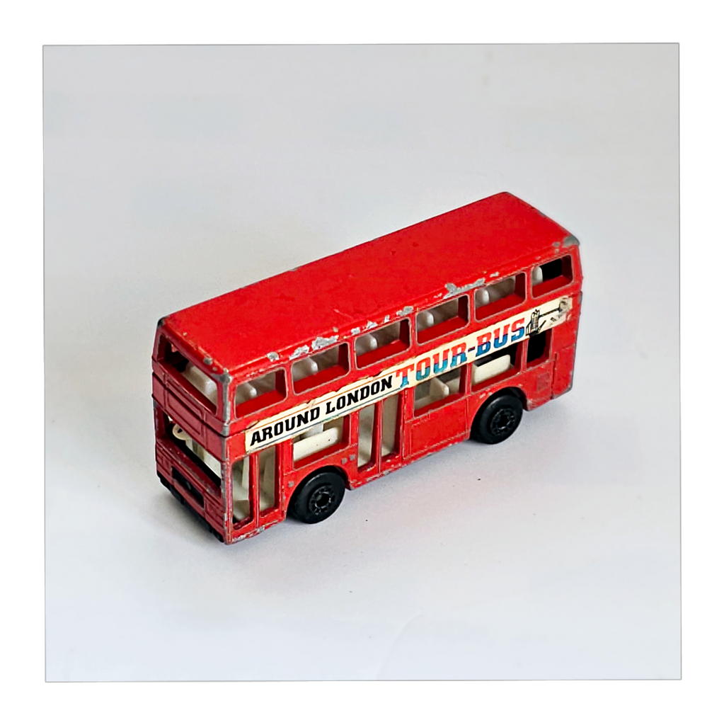 Vintage 1980 s Leyland Titan Matchbox Around London Tour Bus Model C One Offs