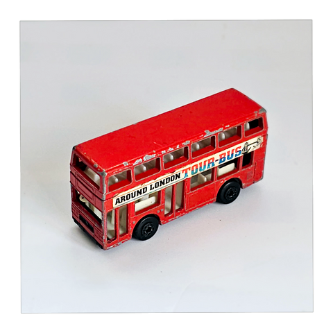 Vintage 1980's Leyland Titan Matchbox "Around London Tour-Bus" Model Car