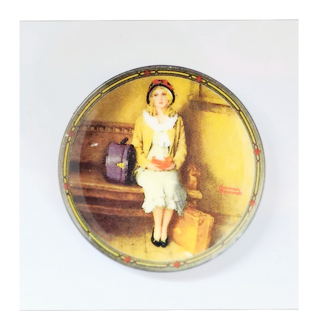 Vintage Bradford Exchange Centenary collection "A Young Girl's Dream" by Norman Rockwell, Miniature Plate from Set Four