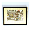 Vintage 1970's "The Toy Shop" by Anton Pieck, Wood Framed Reproduction Printed in Holland