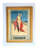 Rare Vintage 1930's Framed Rail Travel Poster Hemsby Norfolk "Come To Cromer Where Poppies Grow"