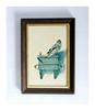 Vintage Framed Print on Wood of Carel Fabritius's The Goldfinch