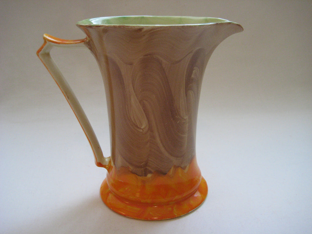 Art Deco Myott, Son & Co hand painted ceramic Jug