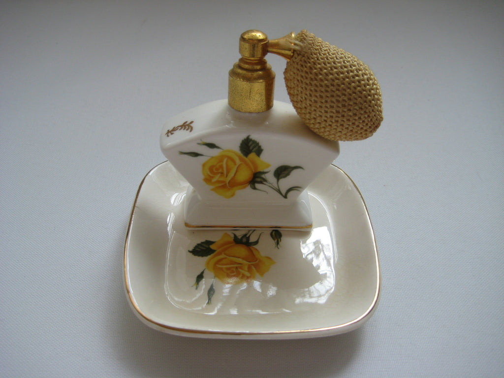 Perfume Atomizer / Puffer and a Pin Dish Tray