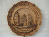 French Hand carved decorative plate with a 3D model of Ta Pinu Church in Island of Gozo - Malta