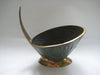Dayagi Heavy Brass and Green Enamel Decorative Bowl