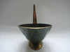 Dayagi Heavy Brass and Green Enamel Decorative Bowl