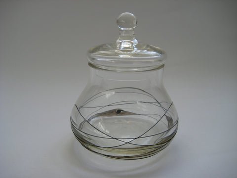 Decorative Glass Jar with a Lid