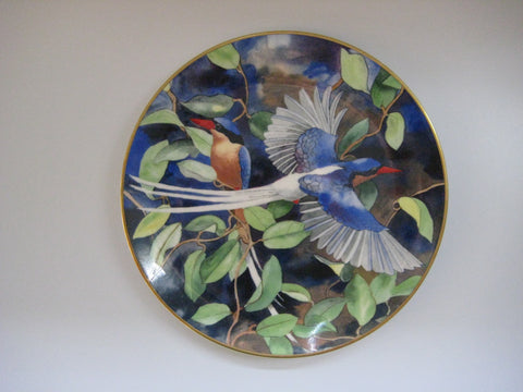 The Buff-Breasted Kingfisher Wedgwood Limited Edition Decorative Collector Plate designed and painted by Emma Faull