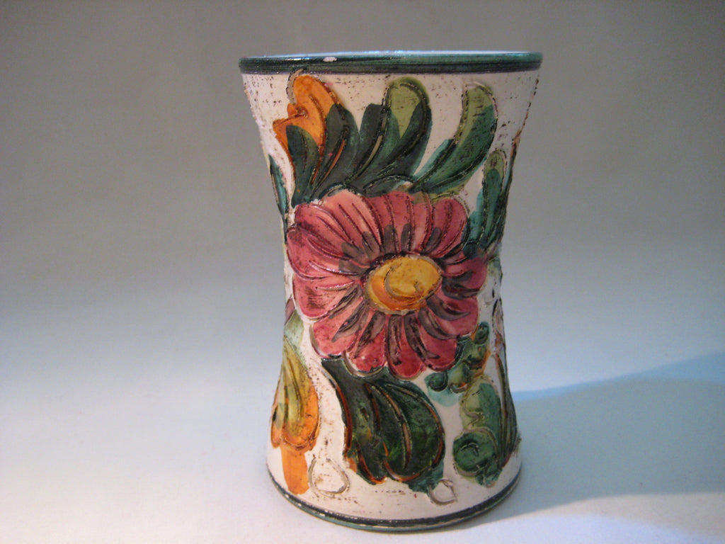 Vintage Italian Hand Painted Studio Art Pottery Vase