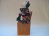 Japanese Art - Collectable hand crafted Samurai Warrior Jack in the Box puppet in traditional costume