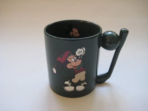 Disney Store Vintage Mickey Mouse Golf Mug