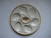 Vintage 1960s Majolica Glaze ware oyster plate by St Clement, France