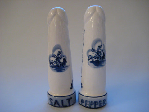Penis Shaped Salt and Pepper Shakers from Holland