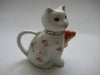 Porcelain Teapot Cat Holding a Fish