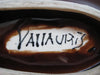 Vallauris 1960's Art Studio Pottery Glazed Leaf Dish / Shallow Bowl