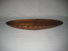 Hand carved wooden oval dish